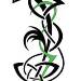 Tribal design, with some floral and celtic elements.  To be placed on the side of the body (ribs) an..